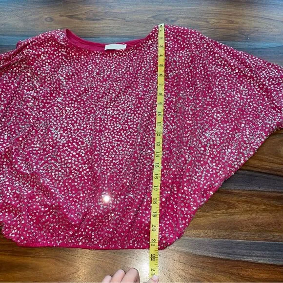 Mint Vintage Made in USA Skirt Set Martinique Hot Pink Barbie Sparkle Union Made